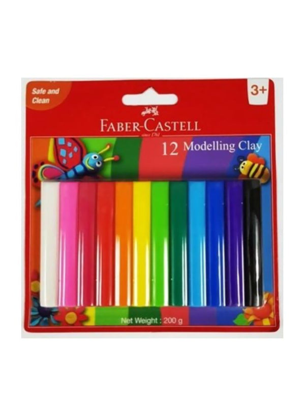 FABER-CASTELL 12-Piece Modelling Clay Set