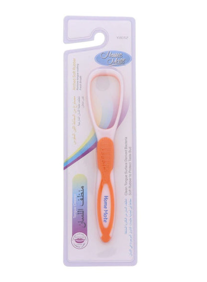 Home Mate Tongue Cleaner - Orange/White
