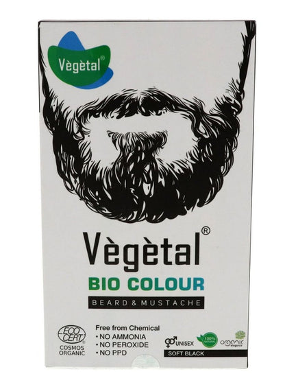 Soft Black Beard & Mustache Colour by Vegetal
