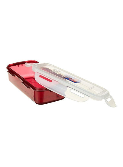 LocknLock 4-Piece Lunch Box Set - Red/Clear/White