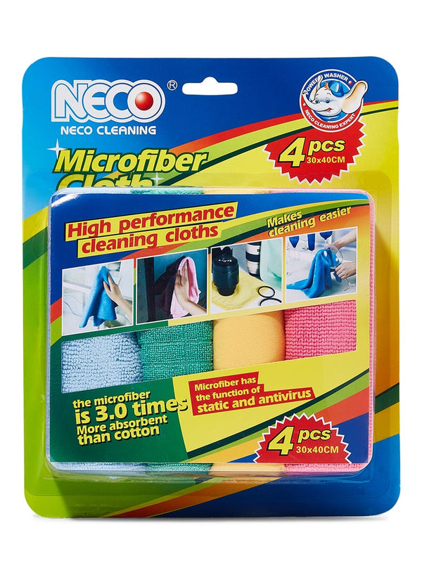Neco 4-Piece Microfiber Cloth Set Multicolour