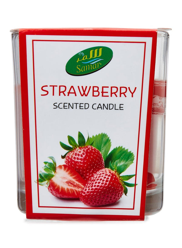 Samar Scented Candle Jar Red 6.5cm