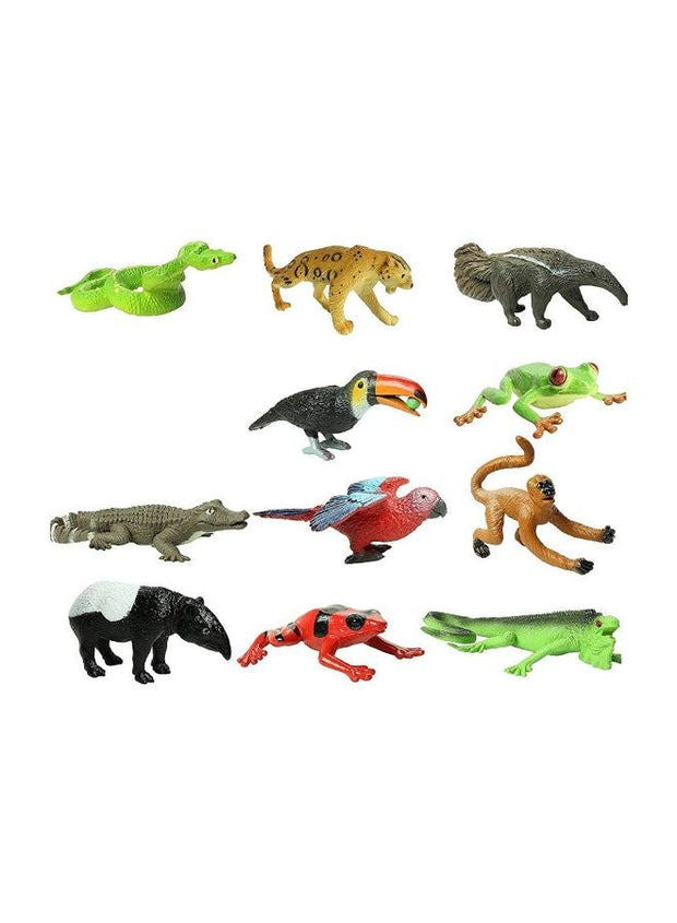 Safari Ltd. 11Piece Rainforest Animal Toob Toy Set 680504