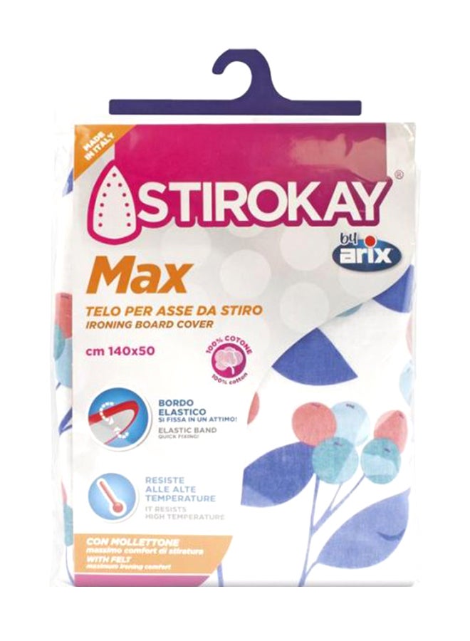 Arix Practical Ironing Board Cover - White/Purple