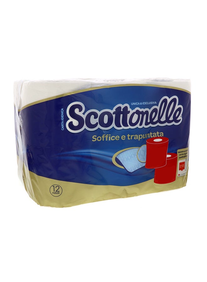 SCOTTONELLE 12-Piece Toilet Tissue Roll White