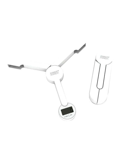 Compact Digital Food Scale Silver - Joseph Joseph