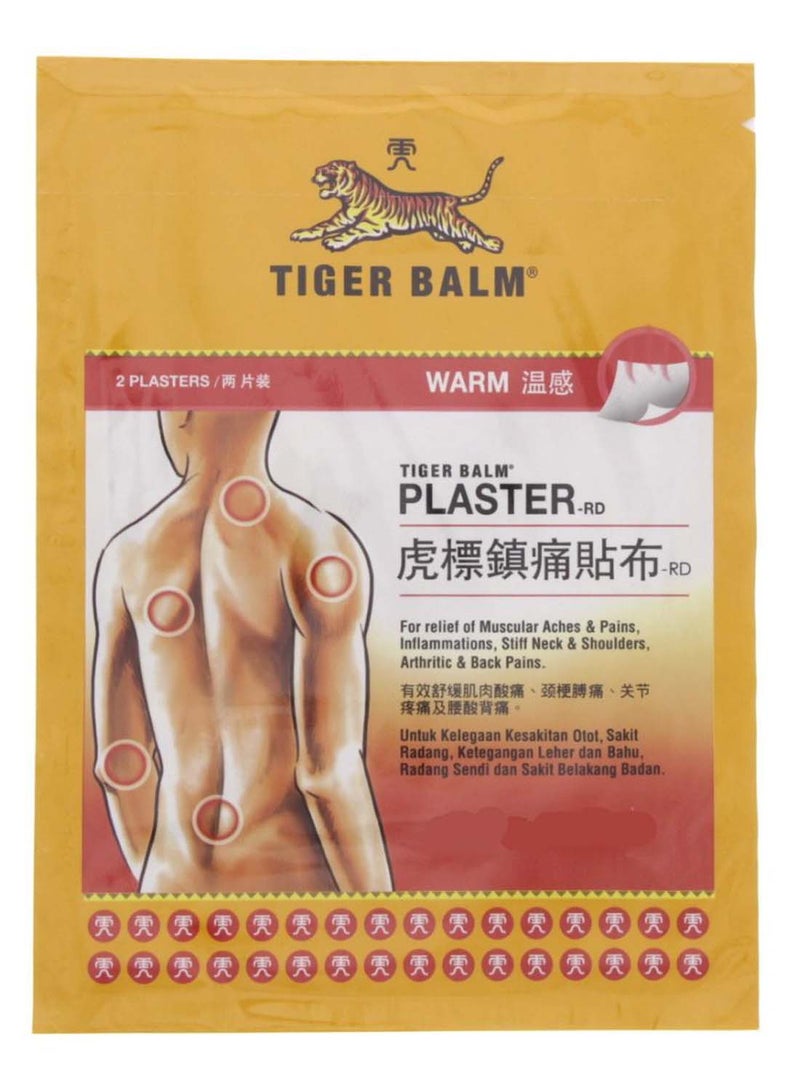 TIGER Pack Of 2 Warm Balm Plaster