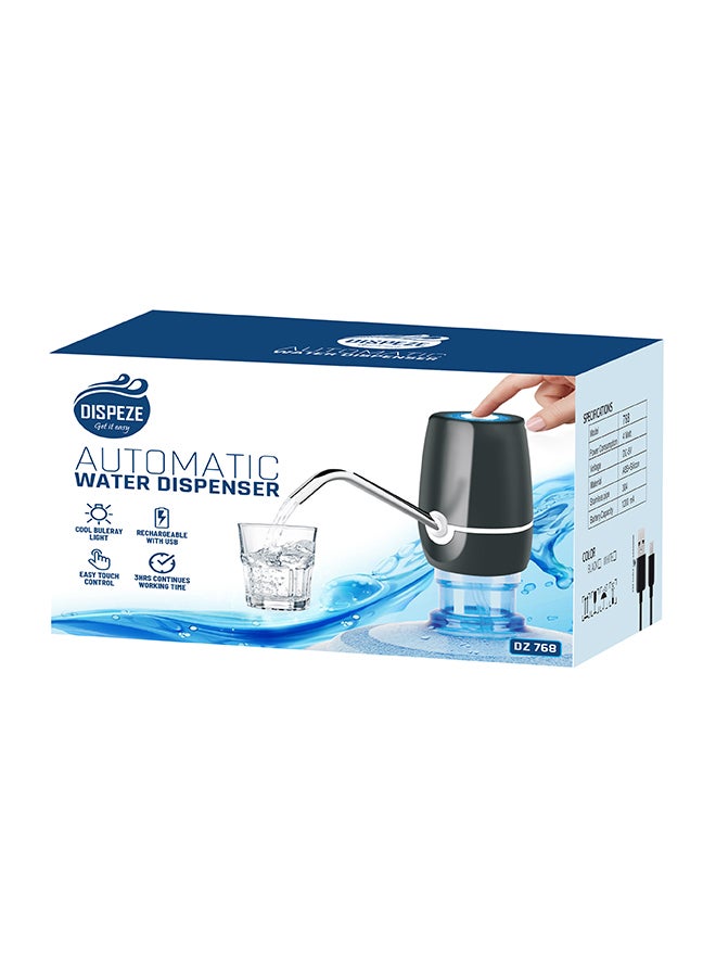 DISPEZE Automatic Water Pumping Dispenser DZ 768 Black