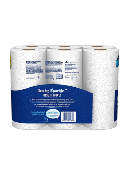 Sparkle 6-Piece Giant Roll Paper Towel White