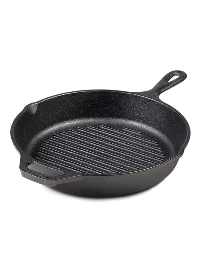 Lodge Pre-Seasoned Cast Iron Grill Pan 26cm