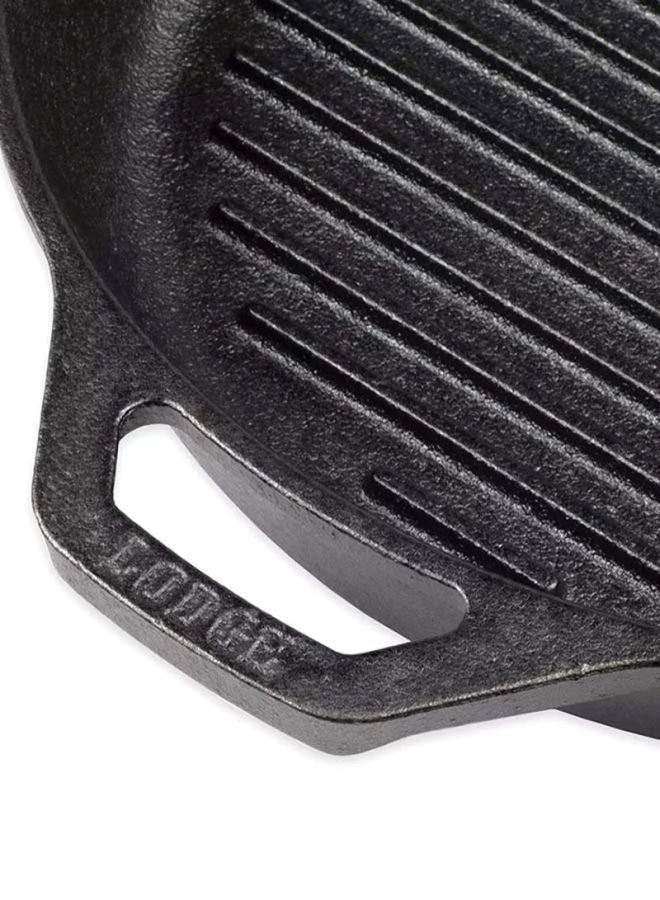 Lodge Pre-Seasoned Cast Iron Grill Pan 26cm