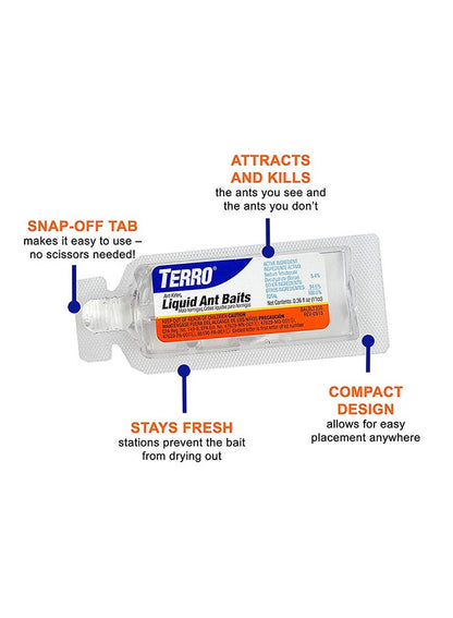 Terro 6-Piece Liquid Ant Bait - Premium Pest Control