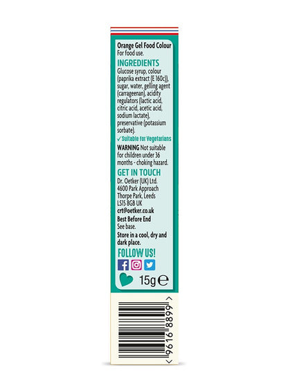 Dr.Oetker Food Colour Gel Orange 15g