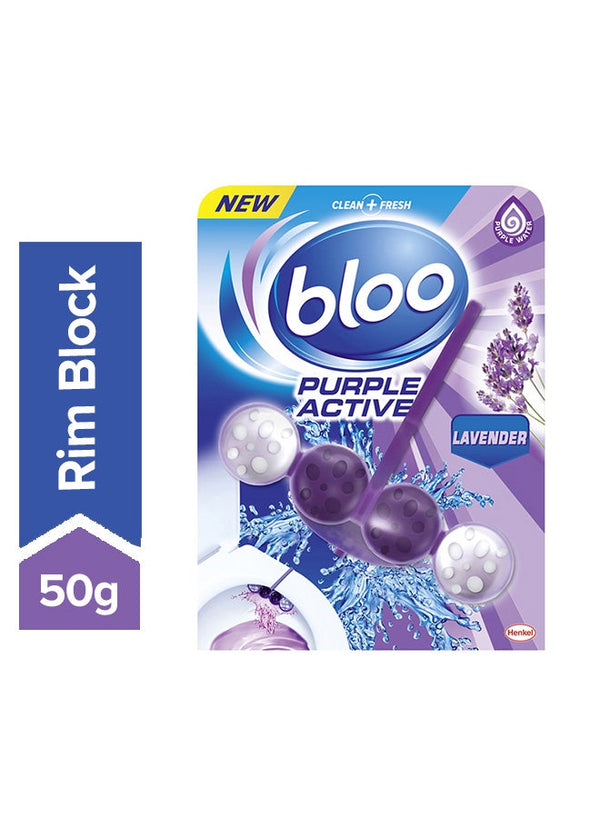 Bloo Active Lavender Rim Block 50g