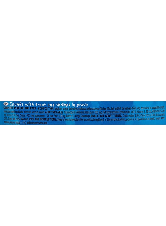 Plaisir Cats Chunks In Gravy Trout And Shrimps 100g