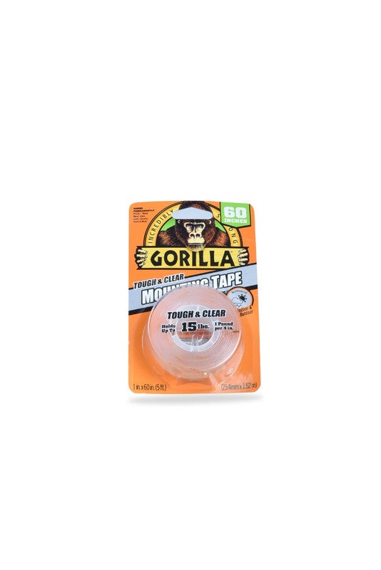Gorilla Double Side Mounting Tape Clear