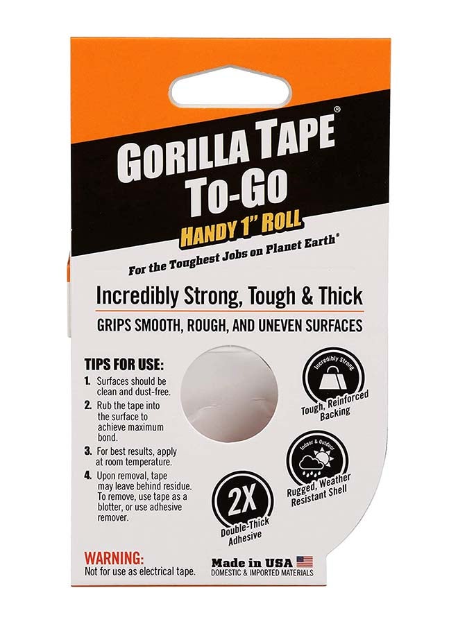 Gorilla Weather Resistant Double Thick Tape 1" Roll