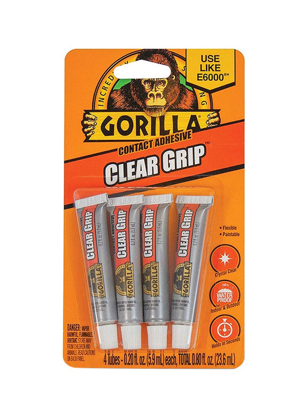 Gorilla 4-Piece Clear Grip Mini Tubes