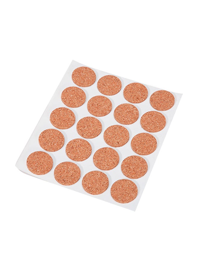 Darice 20-Piece Round Cork Studs Beige