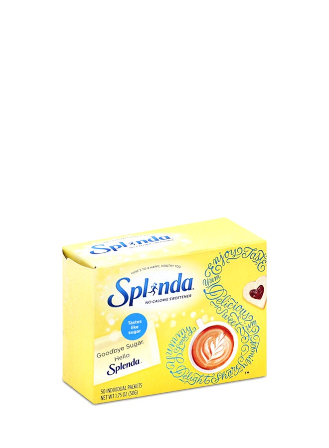 SPLENDA No Calorie Sweetener Packets 50grams