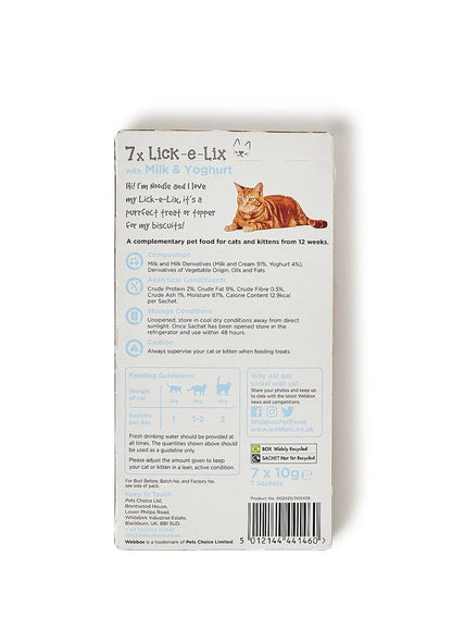 Webbox Lick-E-Lix Milk & Yoghurt Cream - 10g