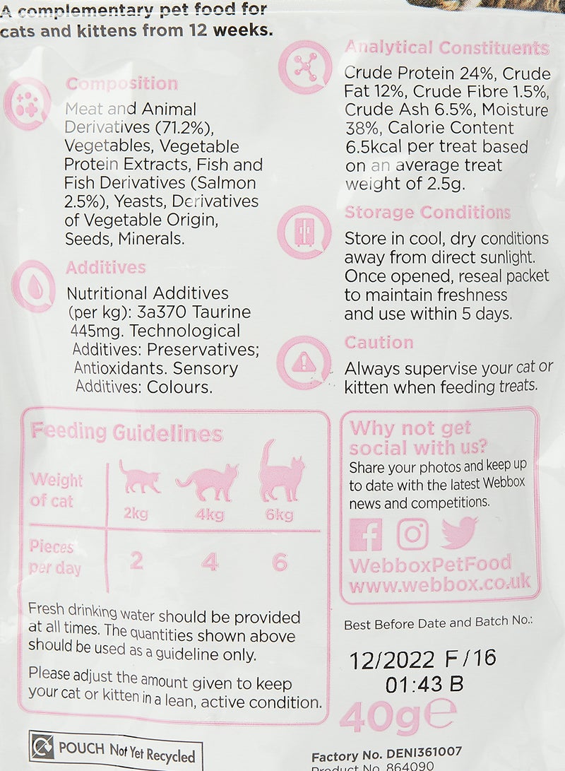 Webbox Yum-E-Yums Salmon Cat Treats 40g