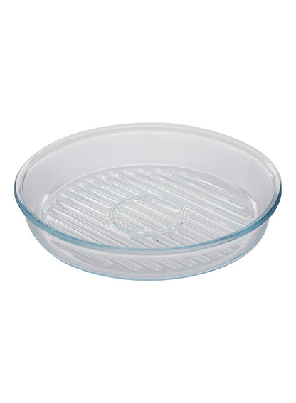 Borcam Round Shaped Pizza Platter Clear 31cm