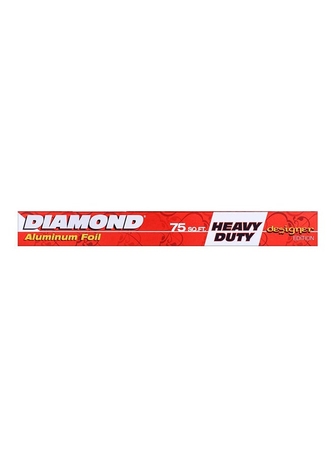 Diamond Aluminum Foil Silver 8.66feet