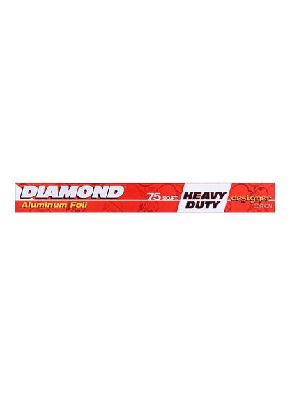 Diamond Aluminum Foil Silver 8.66feet