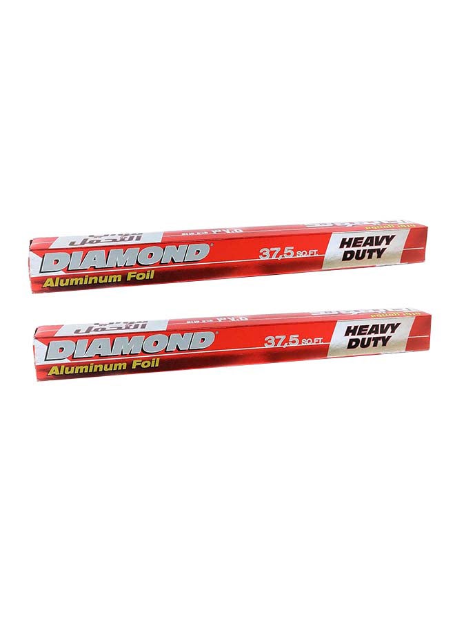 Diamond 2-Piece Aluminum Foil Silver 6.12ft