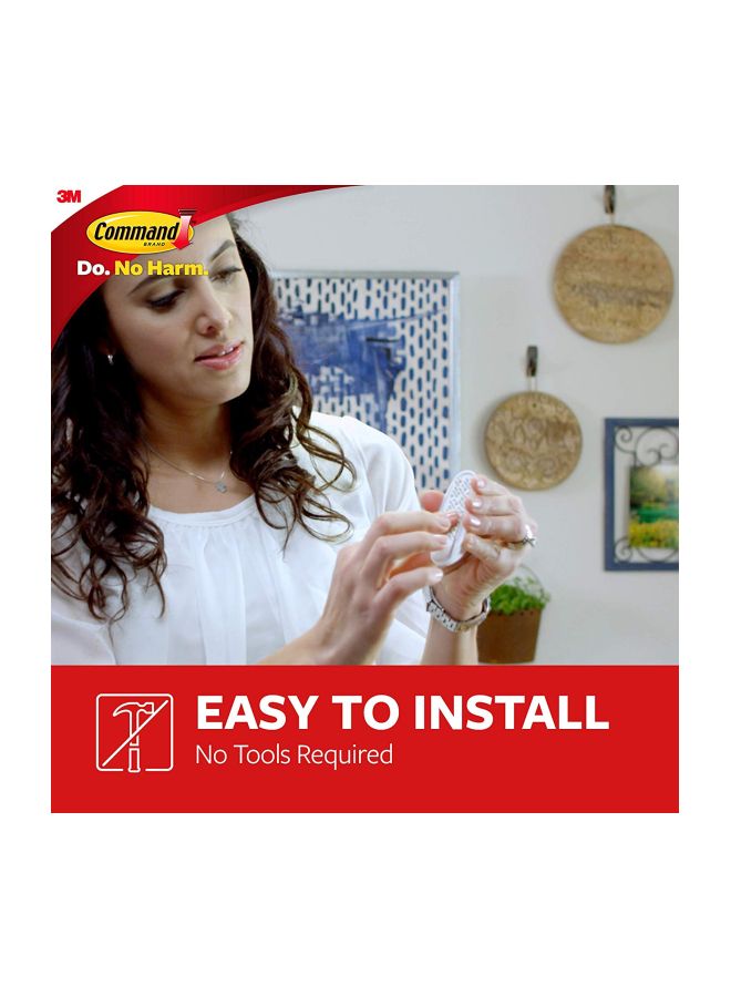 3M 6-Piece Hook Set White