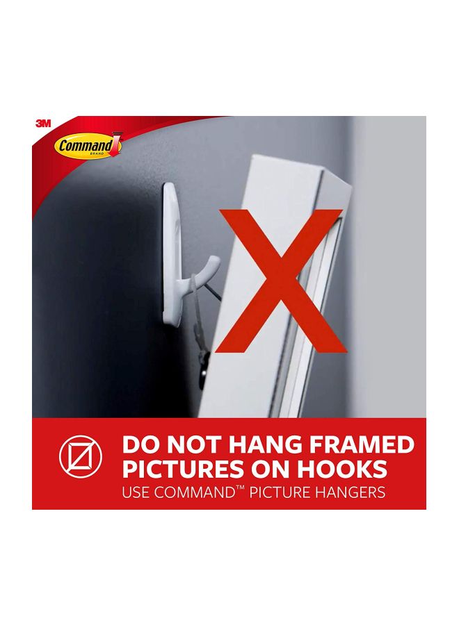 3M 6-Piece Hook Set White