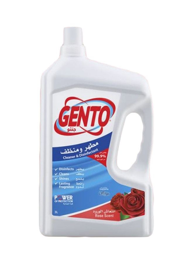 GENTO Rose Scented Cleaner And Disinfectant 3L