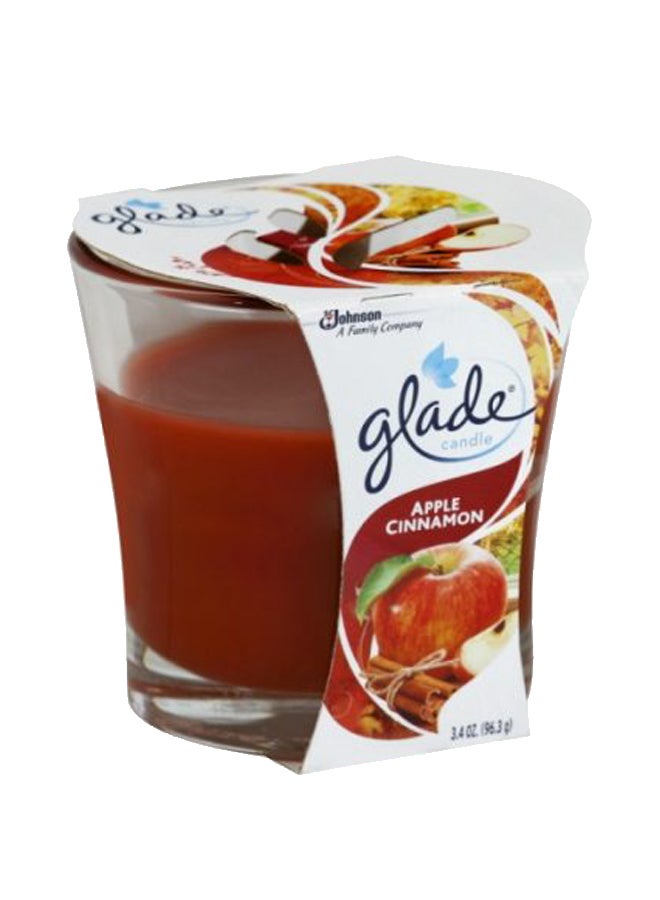 Glade Apple Cinnamon Scented Candle - Premium Fragrance