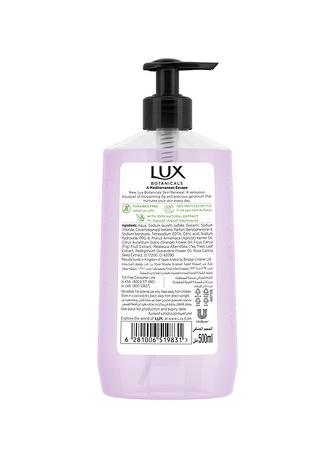 Lux Botanicals Hand Wash Fig Extract & Geranium Oil