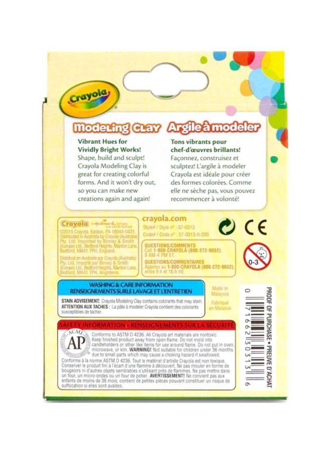 Crayola Pack of 8 Modeling Clay-Neons