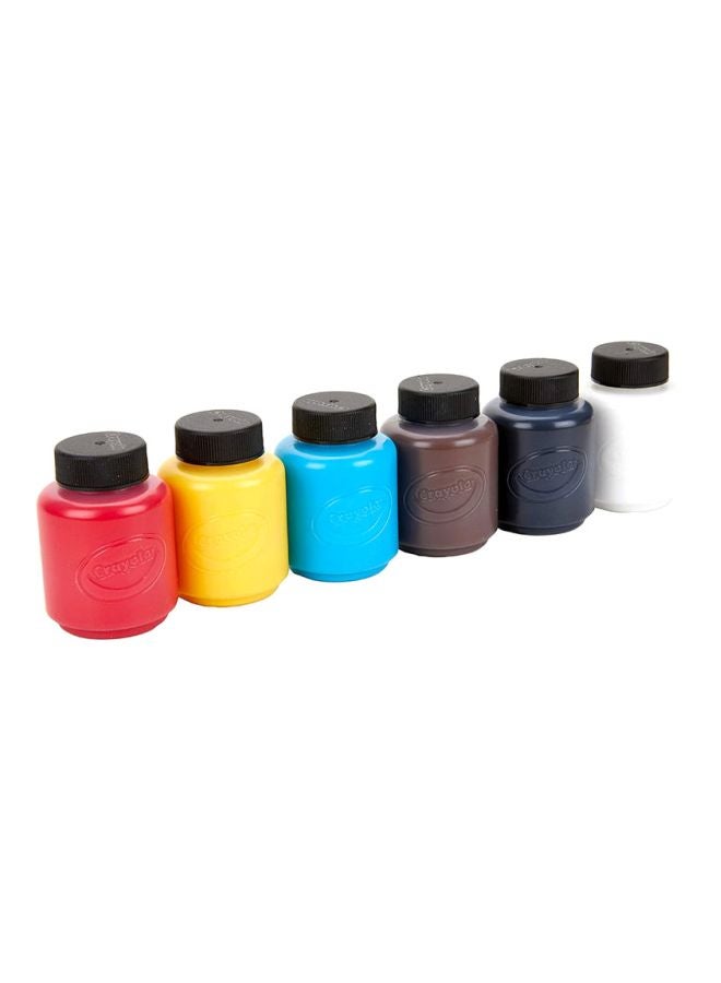 Crayola Pack Of 6 Acrylic Paints Multicolour