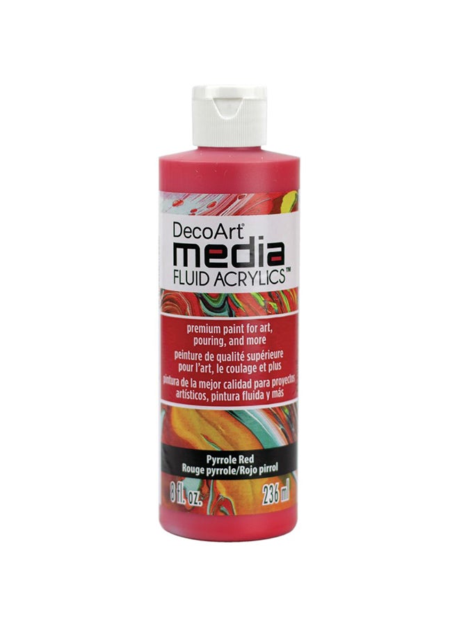 Deco Art Media Fluid Acrylic Paint Pyrrole Red