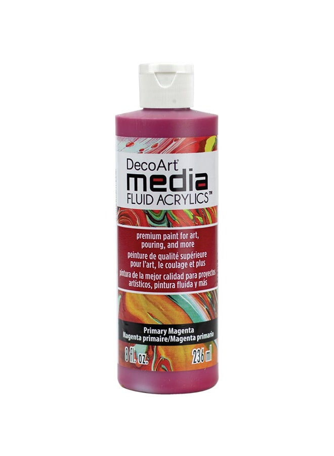 Deco Art Media Fluid Acrylic Paint Primary Magenta