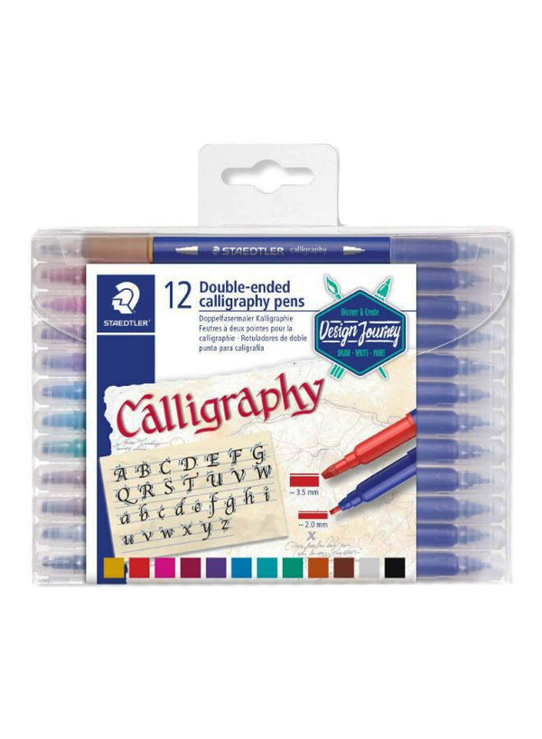 STAEDTLER 12-Piece Calligraphy Pen Set Multicolour