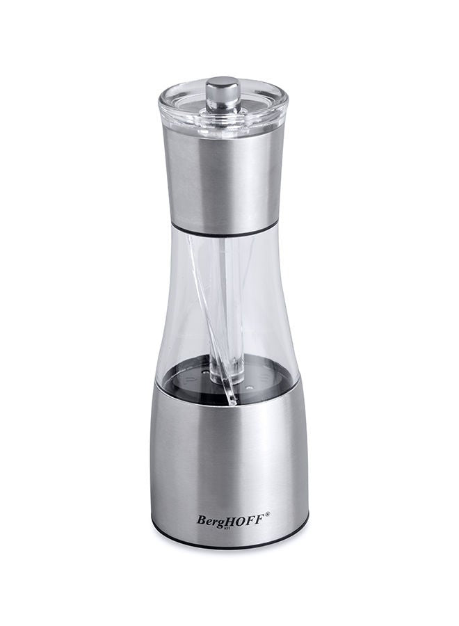 Berghoff Salt And Pepper Mill Silver/Clear 19cm