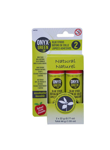 Onyx & Green Pack Of 2 Glue Stick
