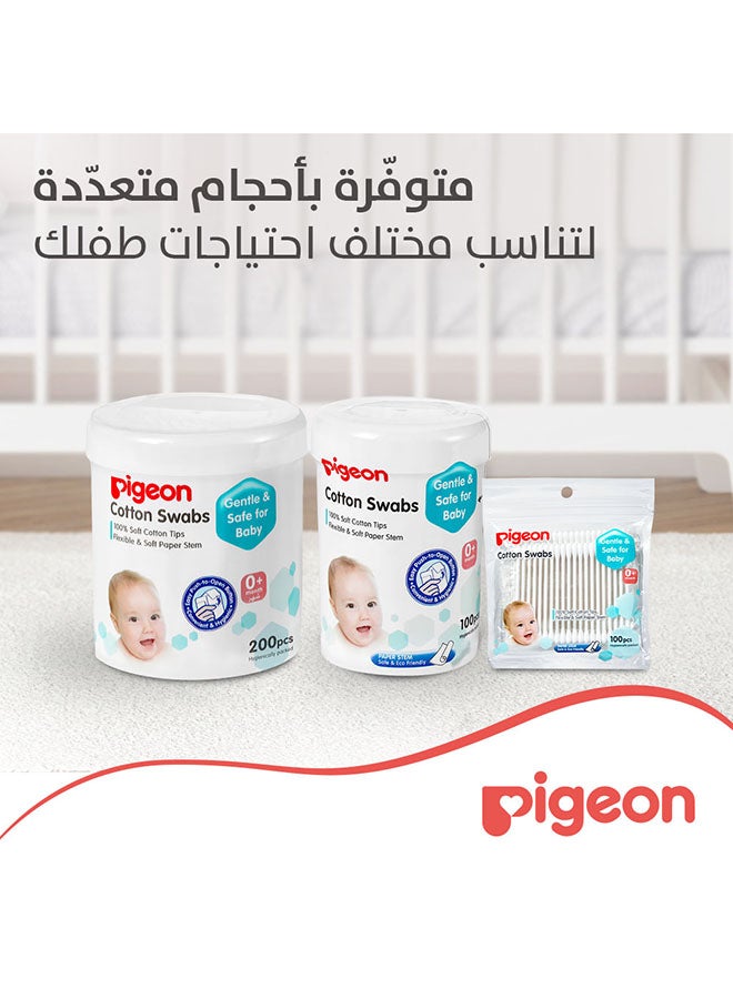 Pigeon Cotton Swabs - 100 pieces