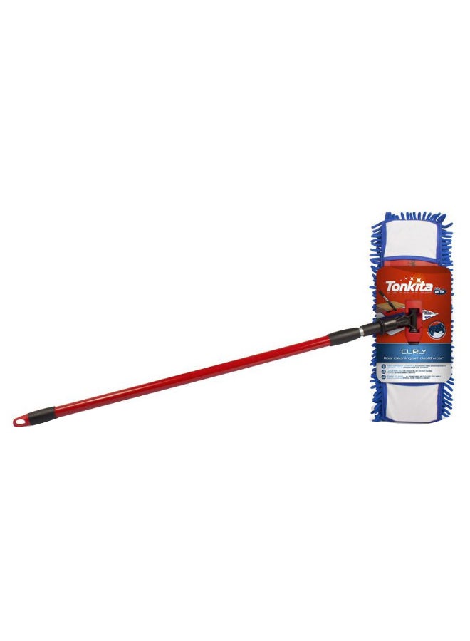 Tonkita Curly Flat Head Mop with Extensible Handle