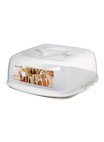 Sistema Klip It Cake Box - White, Premium Quality