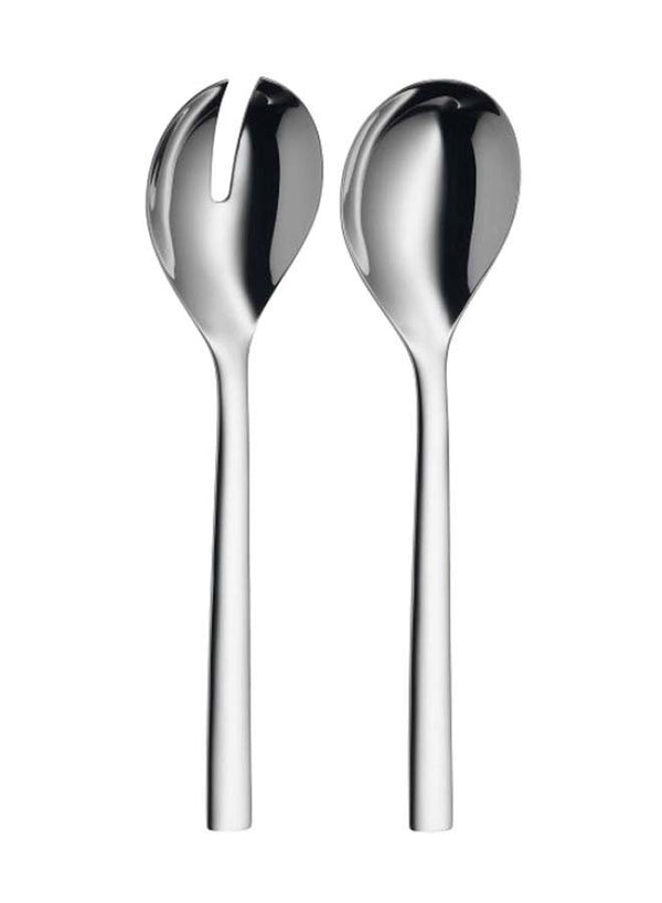 WMF 2-Piece Nuova Salad Server Spoon Set Silver