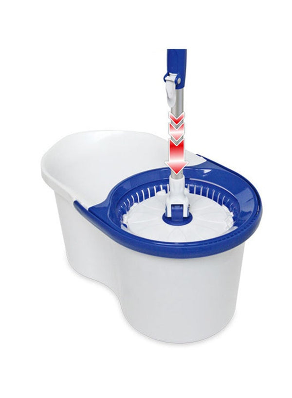 Neco Microfiber Spin Mop Set White/Blue