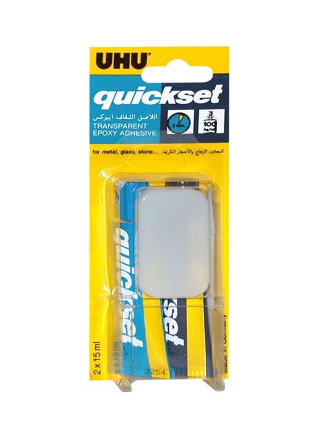 UHU Quickset Epoxy White Adhesive