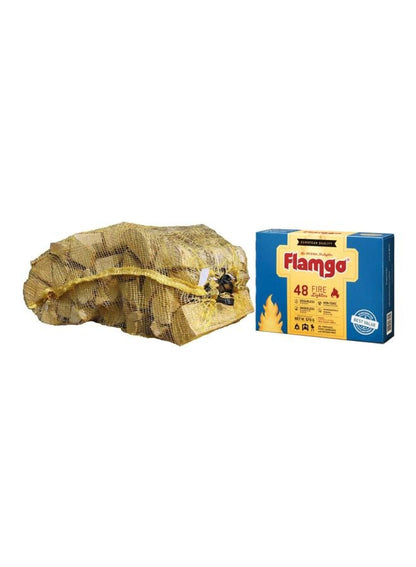 FLAMGO 48 Pieces Fire Lighter Wooden Cubes