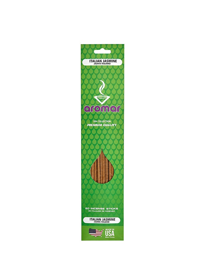 Aromar Italian Jasmine Incense 20 Stick Brown